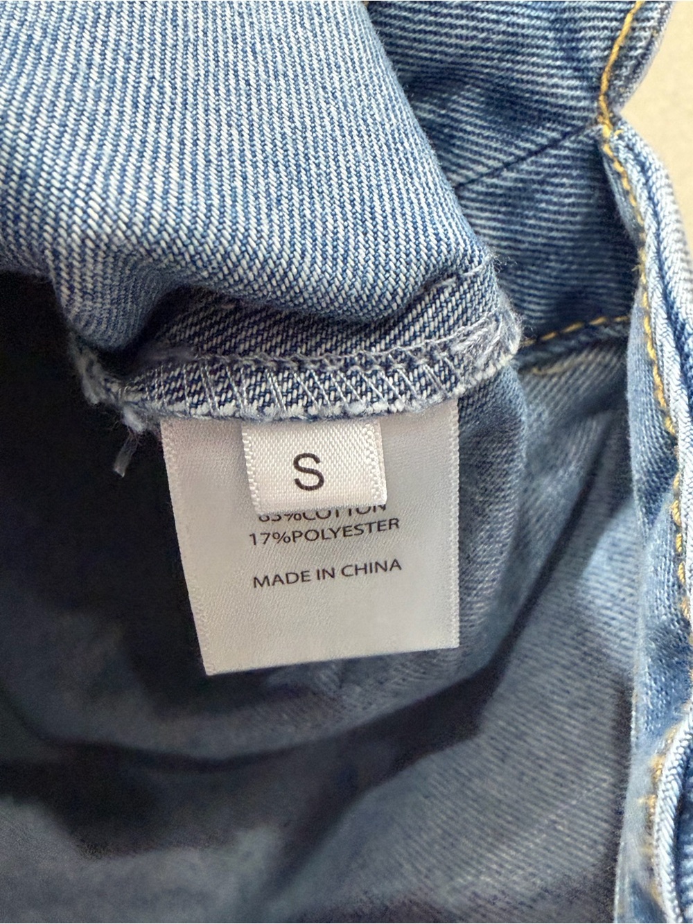 Blue Denim Jean Jacket with Chest Pockets - Classic Workwear Style - Picture 12 of 12